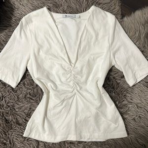 T by Alexander Wang V-Neck Short Sleeve Top
